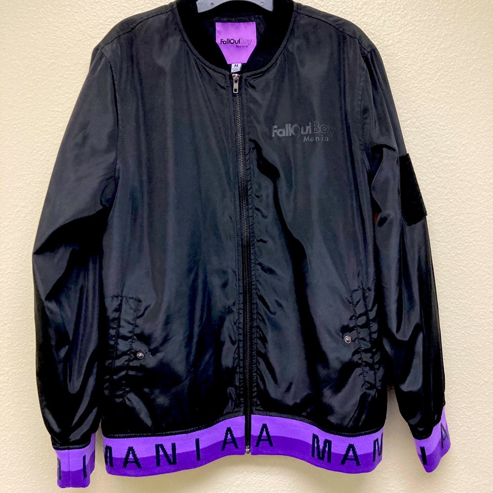 Fall Out Boy Mania Tour Black Jacket Concert Rock